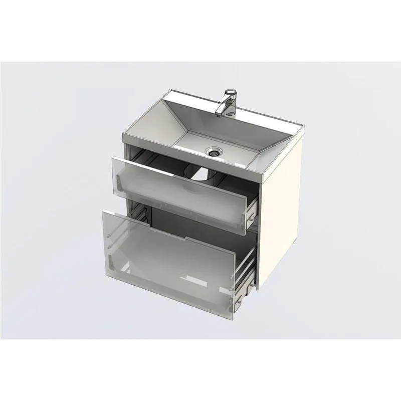 Тумба под раковину Aquanet Латина 70 белый (2 ящика)