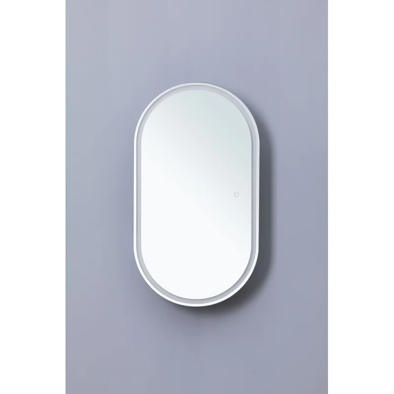 Зеркальный шкаф Aquanet Монте 50 белый, с LED подсветкой