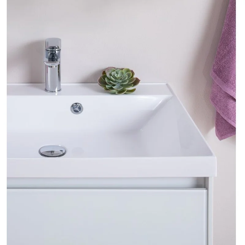 Тумба под раковину Aquanet Гласс 90 белый