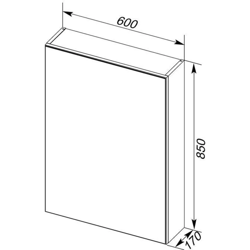 Зеркальный шкаф Aquanet Алвита 60 белый