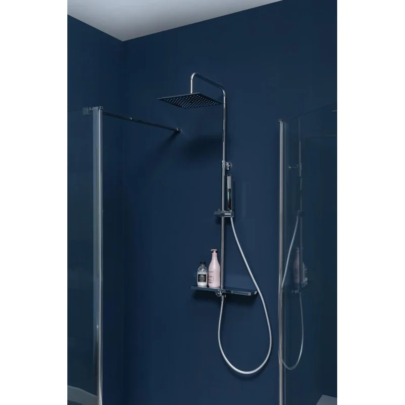 Душевая стойка Aquanet Pragmatic S AF430-70-S-C, с полочкой