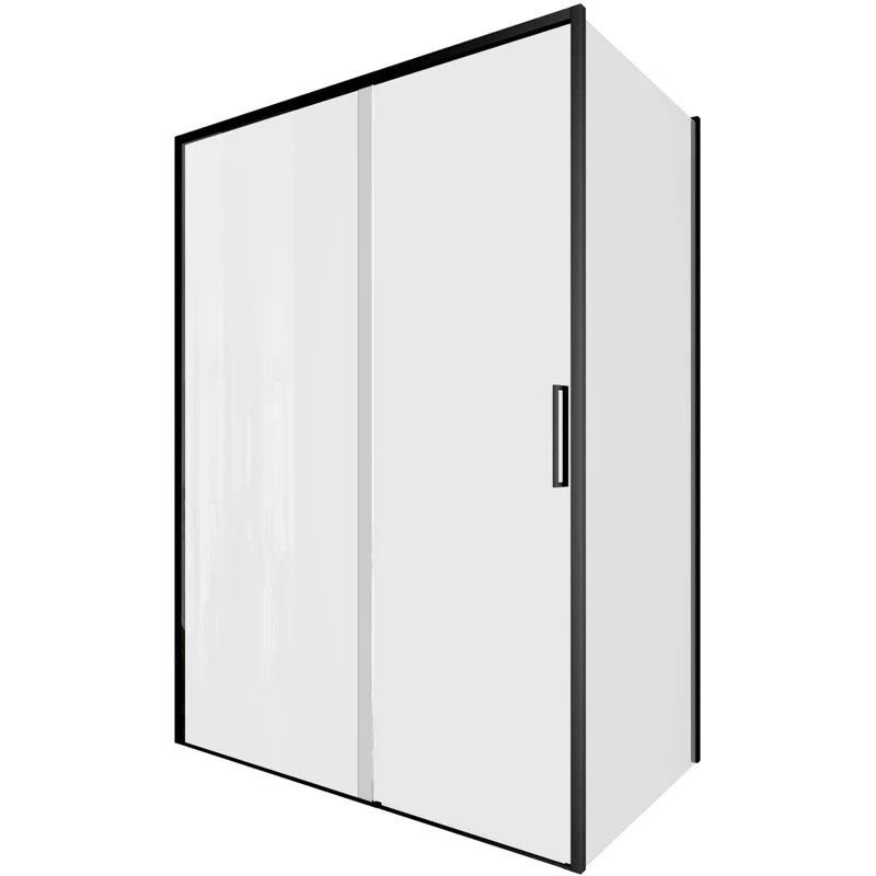 Душевой уголок Aquanet Pleasure Evo 140x80 AE65-140x80-BT профиль черный, прозрачное стекло