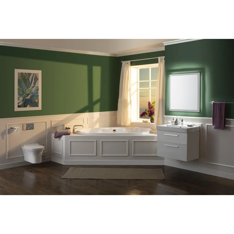 Зеркало Aquanet Nova Lite 75 белый LED