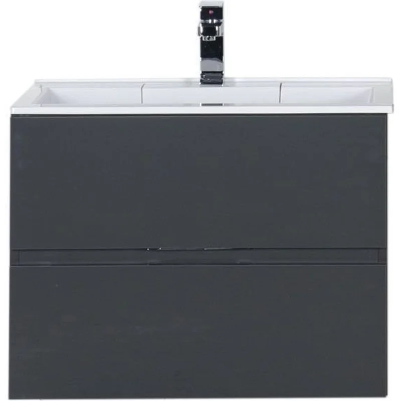 Тумба с раковиной Aquanet Алвита 70 серый антрацит