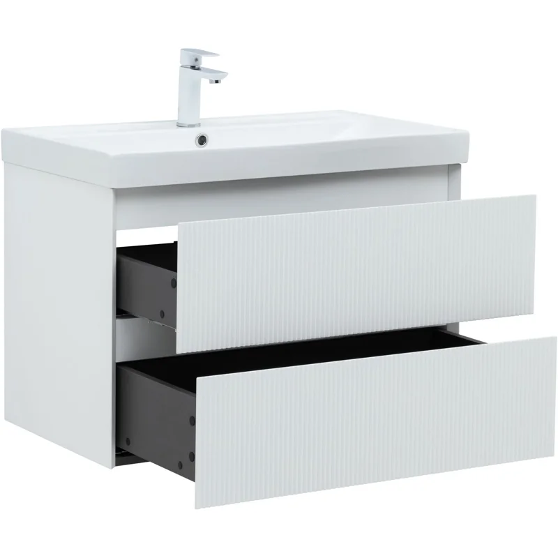 Тумба под раковину Aquanet Альтера 80 белый матовый