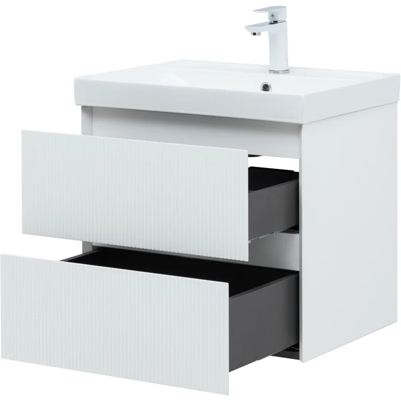 Тумба под раковину Aquanet Альтера 60 белый матовый