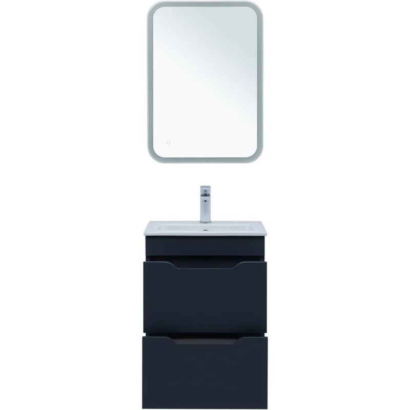 Тумба под раковину Aquanet Практика 50 маренго (2 ящика)