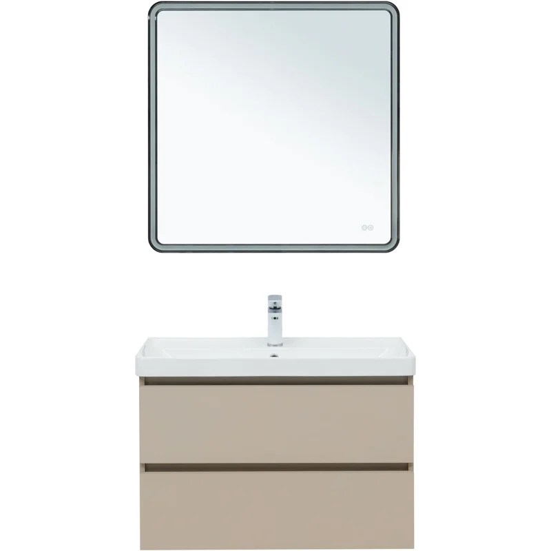 Тумба под раковину Aquanet Вега 2.0 80 бежевый