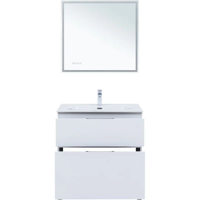 Тумба под раковину Aquanet Алвита New 80 напольная, белый матовый