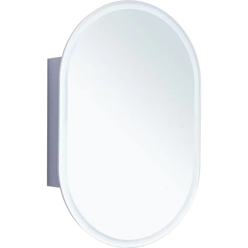 Зеркальный шкаф Aquanet Монте 60 белый, с LED подсветкой