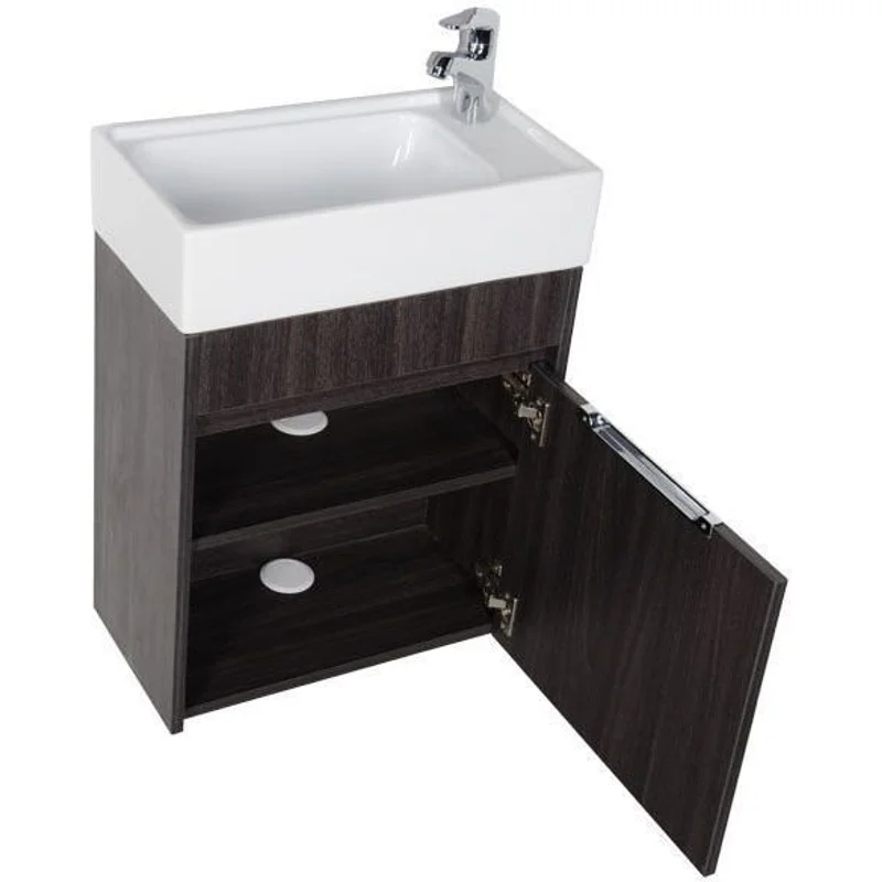 Тумба с раковиной Aquanet Лидс 50 эвкалипт мистери