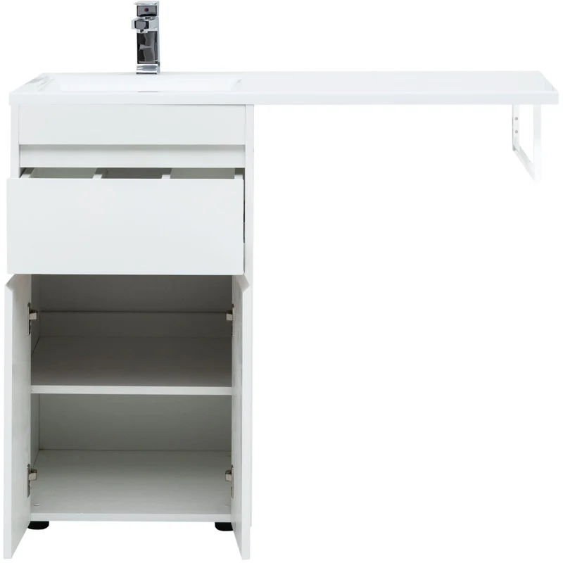 Тумба под раковину Aquanet Токио 48 белый (напольная, 1 ящик, 2 дверцы)