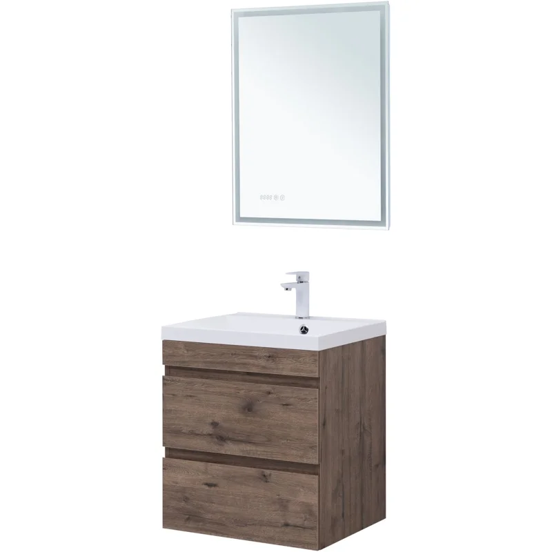 Тумба под раковину Aquanet Нота New 60 дуб веллингтон табак