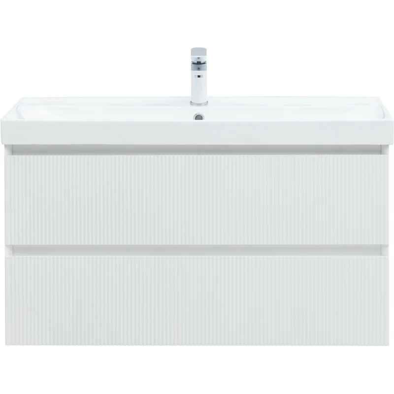 Тумба под раковину Aquanet Альтера 100 белый матовый