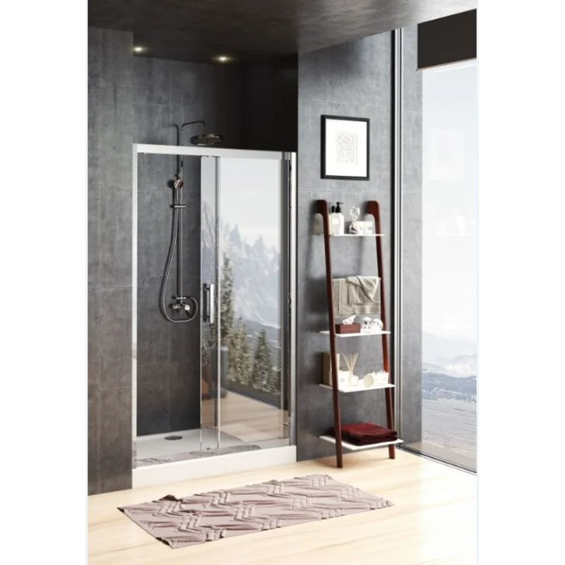 Душевая дверь Aquanet Delta NPE6121 120, прозрачное стекло