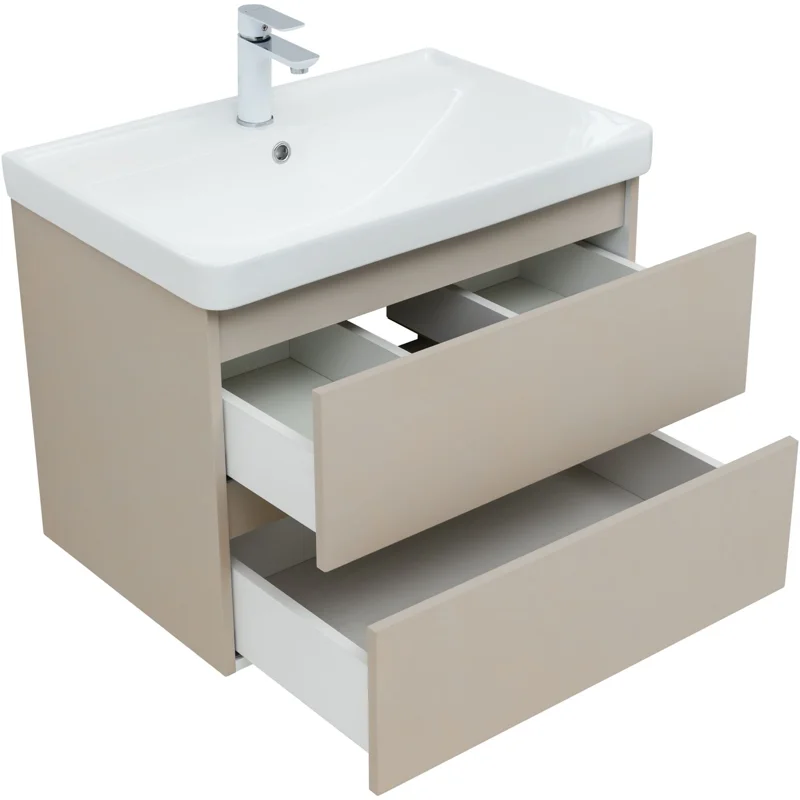 Тумба под раковину Aquanet Вега 2.0 70 бежевый