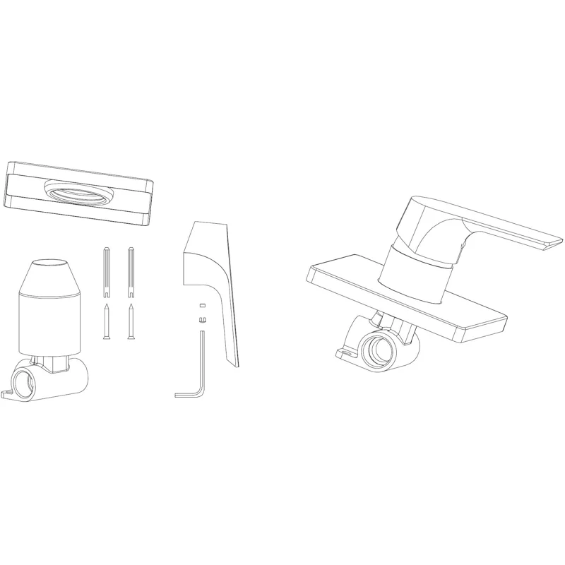 Смеситель для душа Aquanet Static AF330-50С (с внутренней частью)