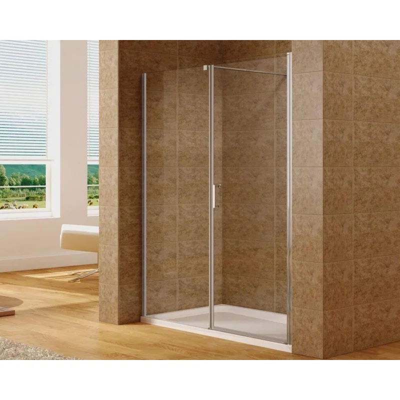 Душевая дверь Aquanet Cinetic 170, прозрачное стекло (AE12-N-80H190U-CT + AE12-F-90H190U-CT)