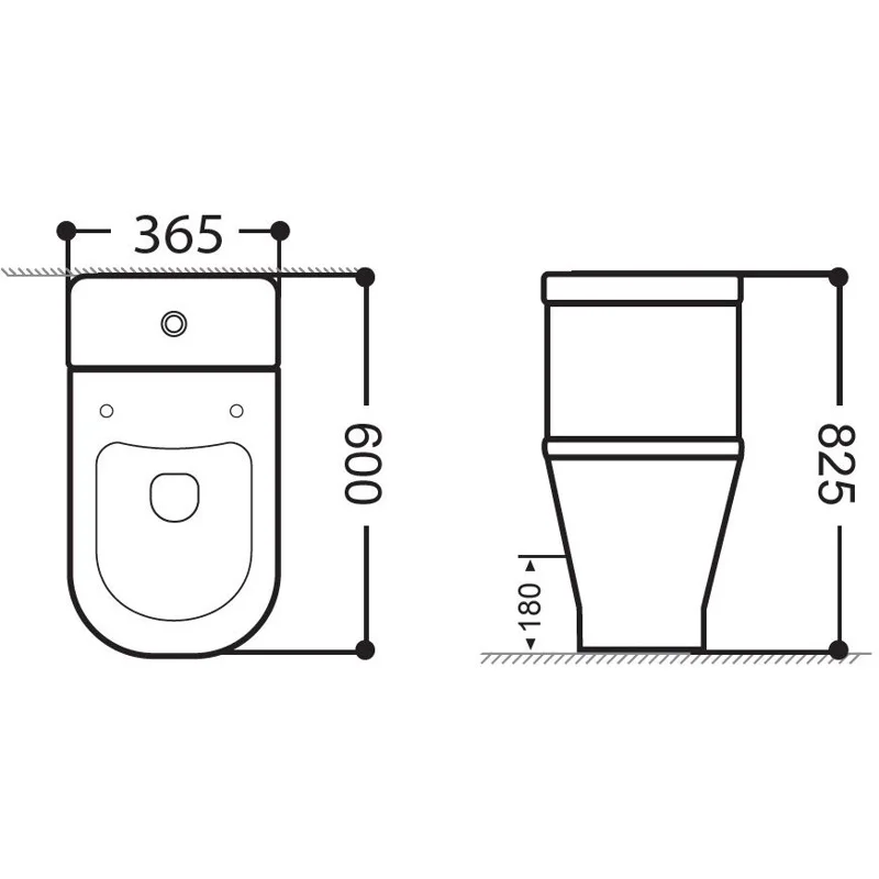 Сливной бачок Aquanet Fine FINE-C-1