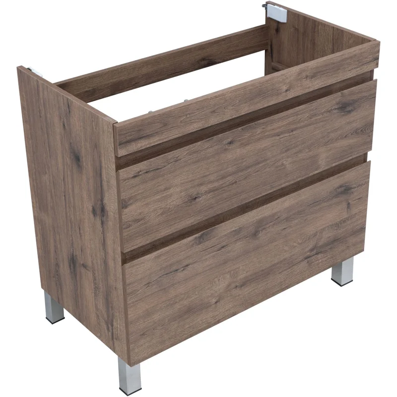 Тумба под раковину Aquanet Нота New 90 напольная, дуб веллингтон табак