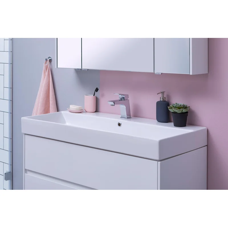 Тумба с раковиной Aquanet Бруклин 85 белый