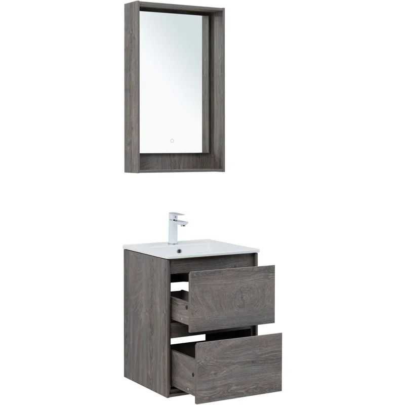 Тумба под раковину Aquanet Милан 50 дуб рошелье