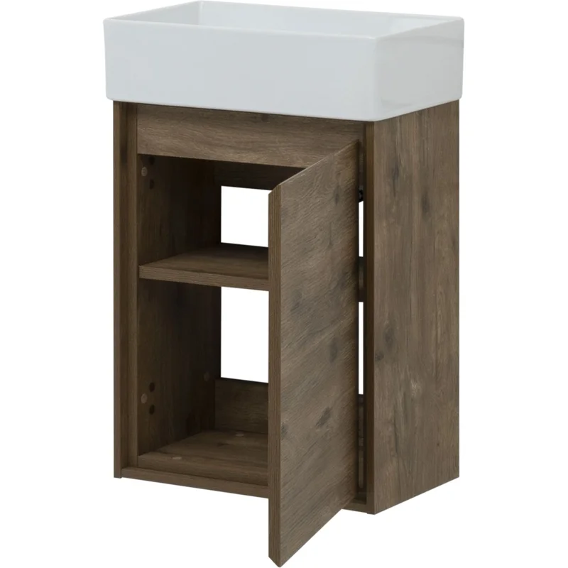 Тумба под раковину Aquanet Милан 45 дуб рустикальный