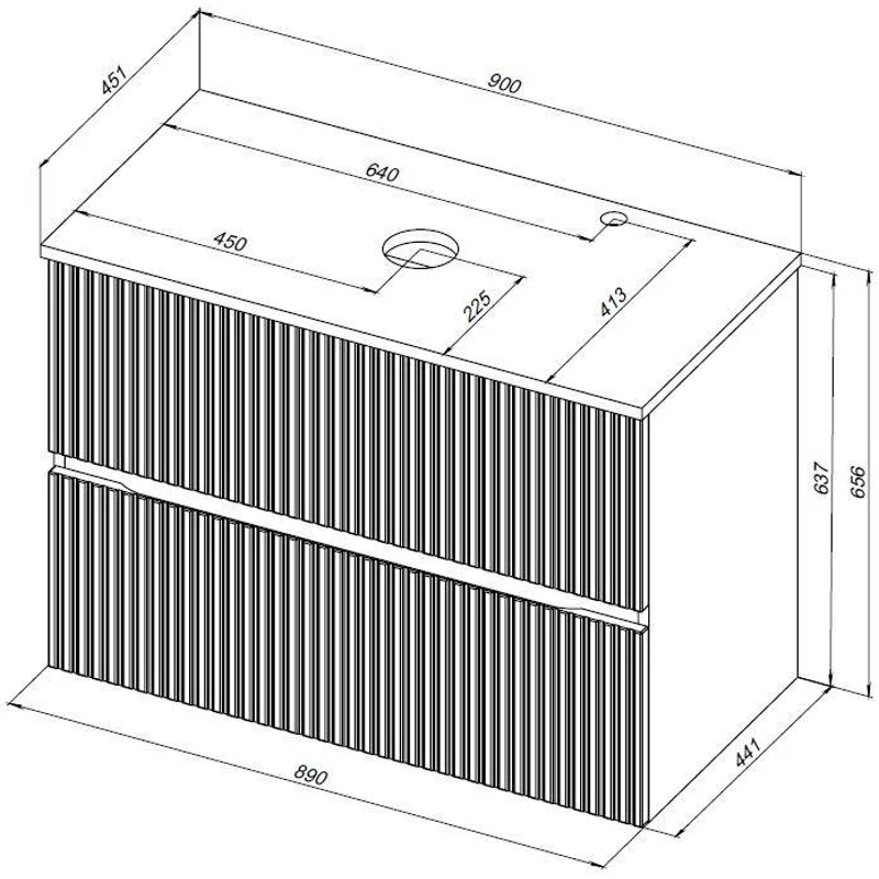 Тумба под раковину Aquanet Джейн 90 мисти грин