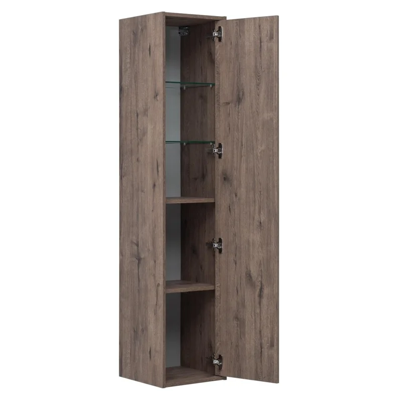 Шкаф-пенал Aquanet Lino 35 Дуб Веллингтон