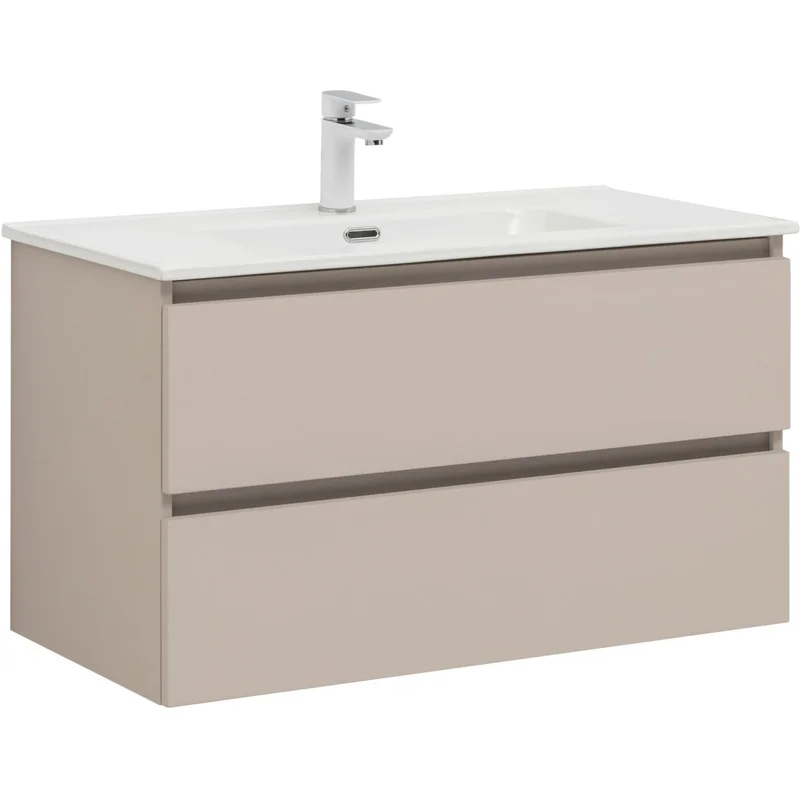 Тумба под раковину Aquanet Вега 2.0 90 бежевый