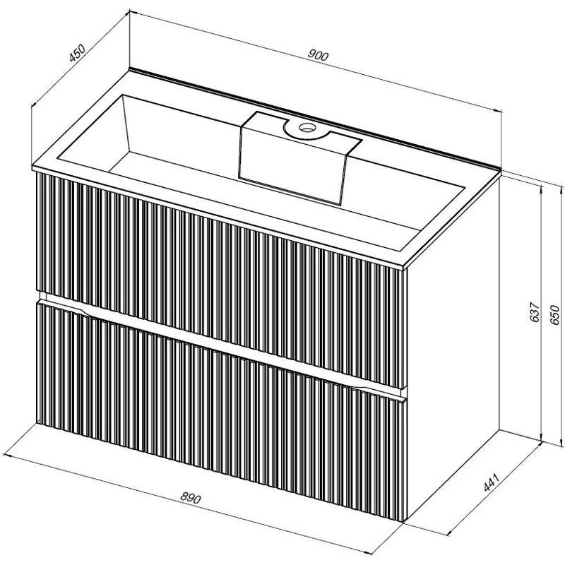 Тумба под раковину Aquanet Джейн 90 белый матовый