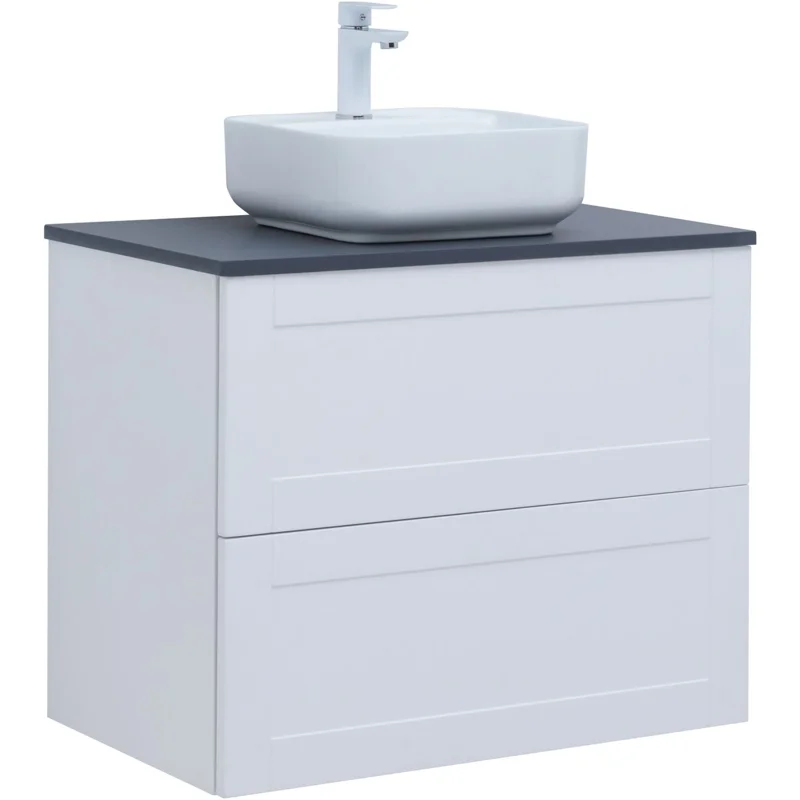 Тумба под раковину Aquanet Терра 80 белый матовый