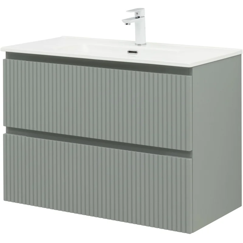 Тумба под раковину Aquanet Джейн (Flat) 90 мисти грин