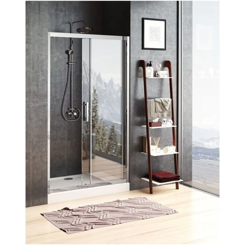 Душевая дверь Aquanet Delta NPE6121 130, прозрачное стекло