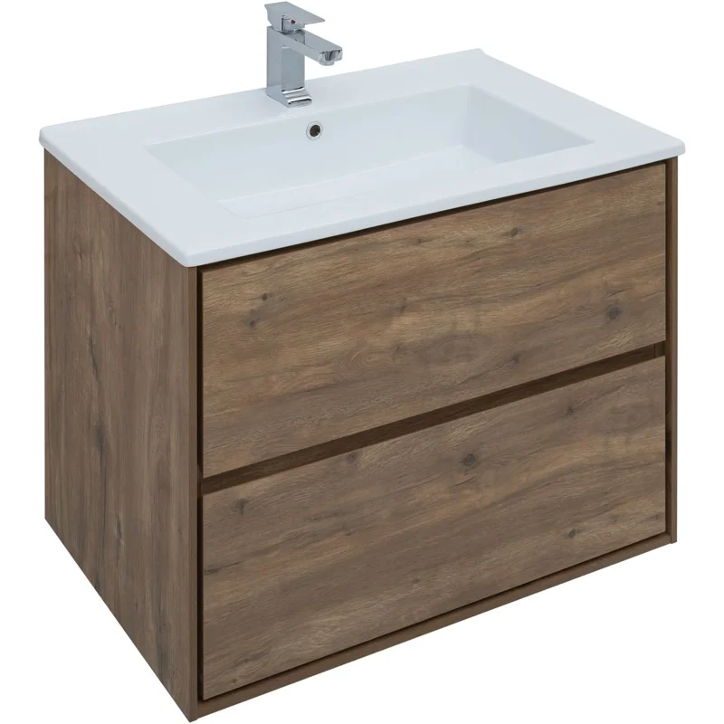 Тумба под раковину Aquanet Милан 85 дуб рустикальный