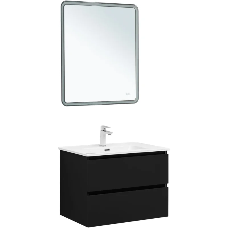 Тумба под раковину Aquanet Вега 2.0 70 черный