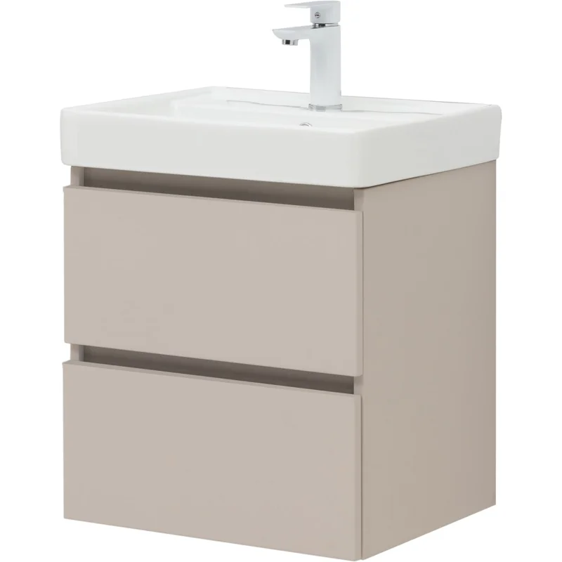 Тумба под раковину Aquanet Вега 2.0 50 бежевый