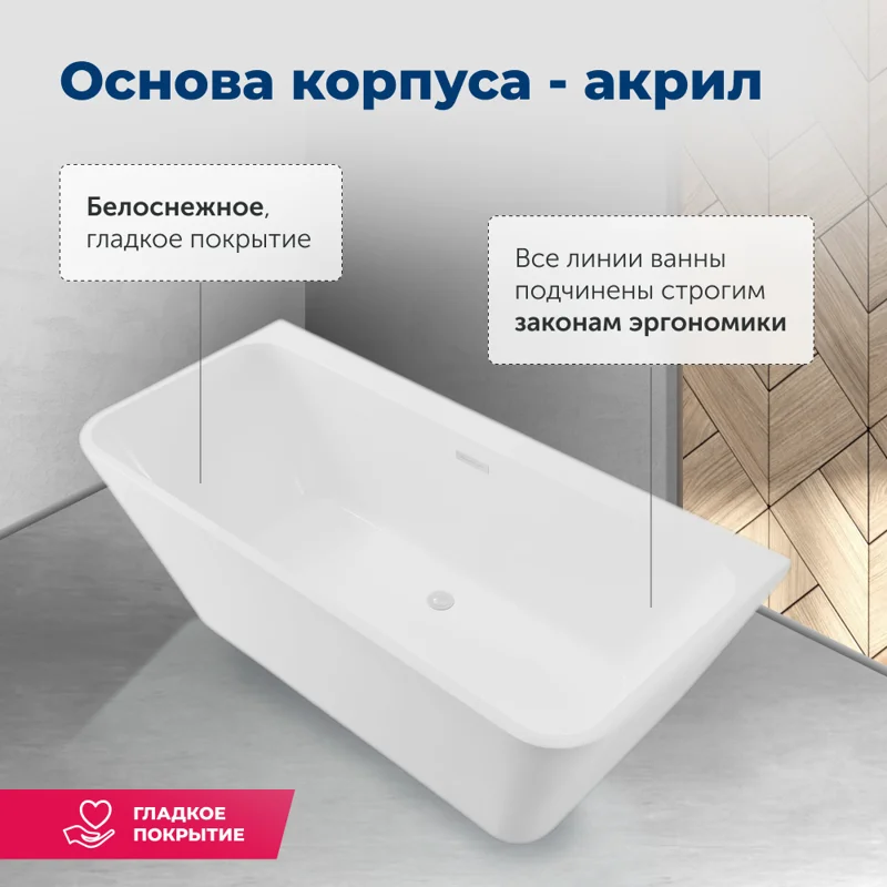 Акриловая ванна Aquanet Family Perfect 170x75 13775-GW