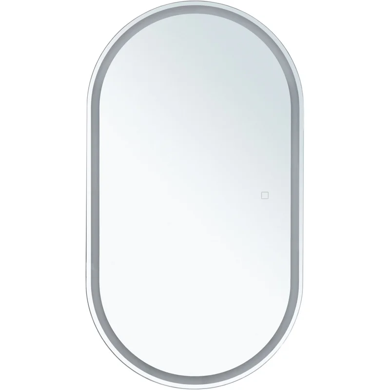 Зеркальный шкаф Aquanet Монте 50 белый, с LED подсветкой