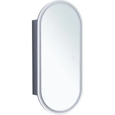 Зеркальный шкаф Aquanet Монте 40 белый, с LED подсве...