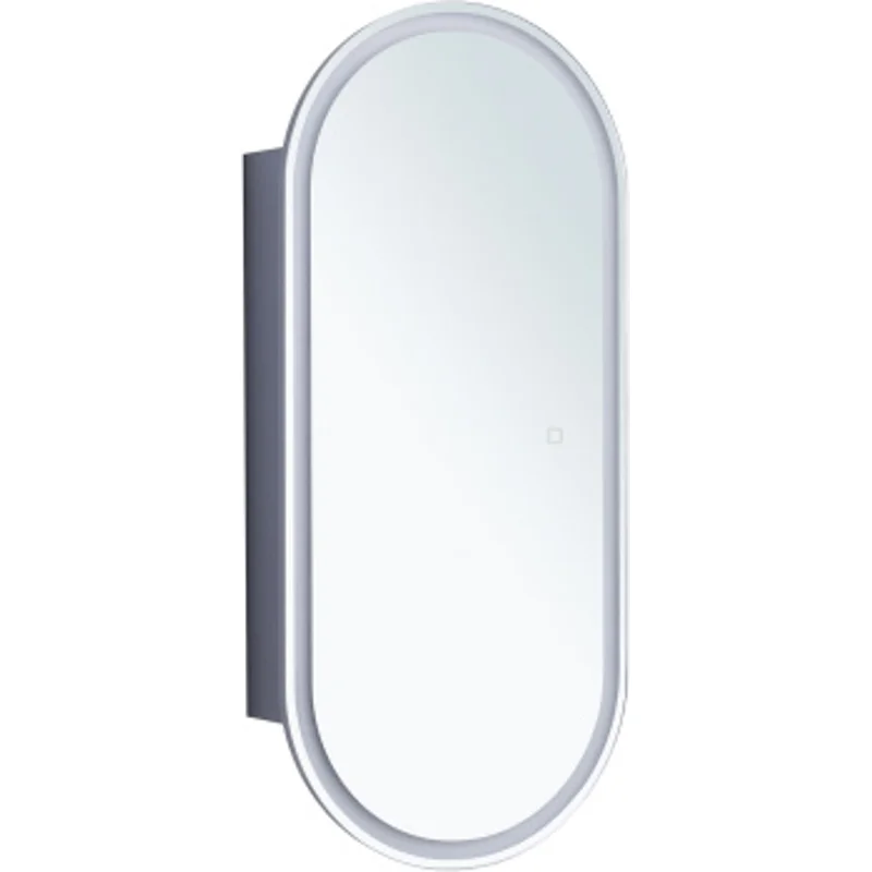 Зеркальный шкаф Aquanet Монте 40 белый, с LED подсветкой Зеркальный шкаф Aquanet Монте 40 белый, с LED подсветкой