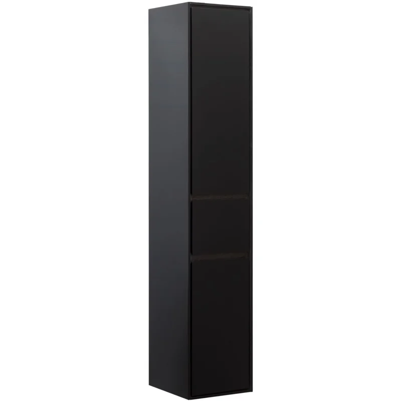 Пенал Aquanet Милан 35 черный глянец