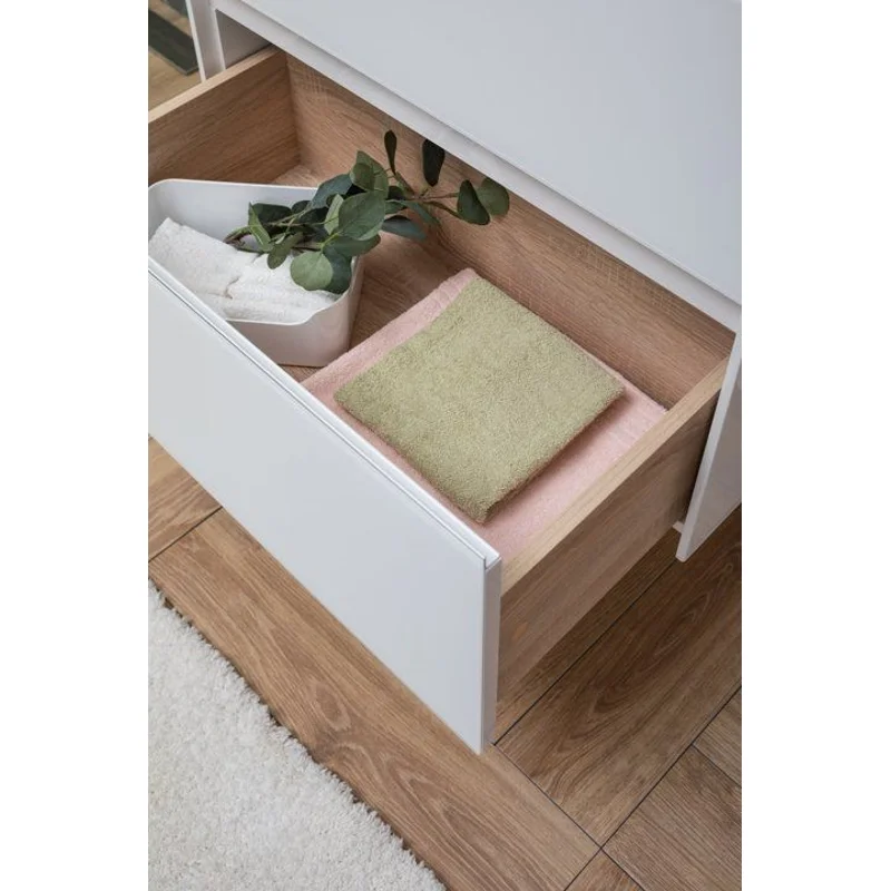 Тумба под раковину Aquanet Гласс 90 белый