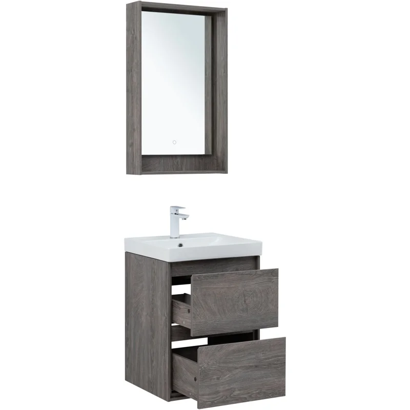 Тумба под раковину Aquanet Милан 50 дуб рошелье