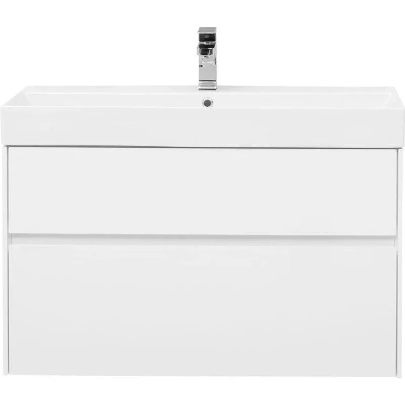 Тумба с раковиной Aquanet Бруклин 100 белый