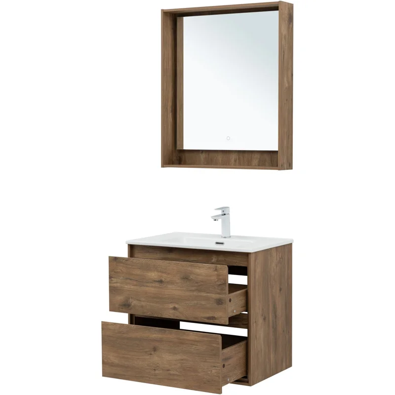 Тумба под раковину Aquanet Милан 70 дуб рустикальный