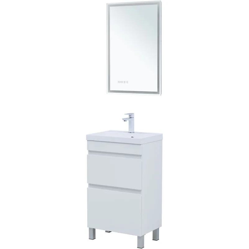 Тумба под раковину Aquanet Нота New 50 белый глянец