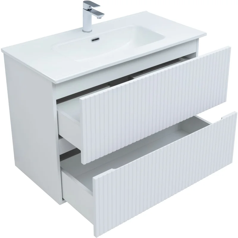 Тумба под раковину Aquanet Джейн 90 белый матовый