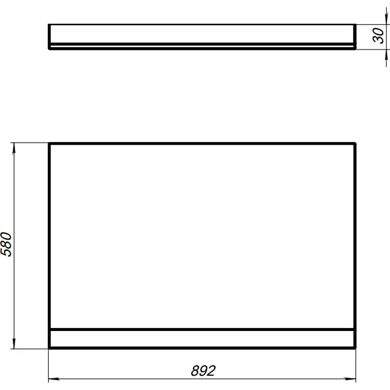 Боковой экран Aquanet Palma 60 L