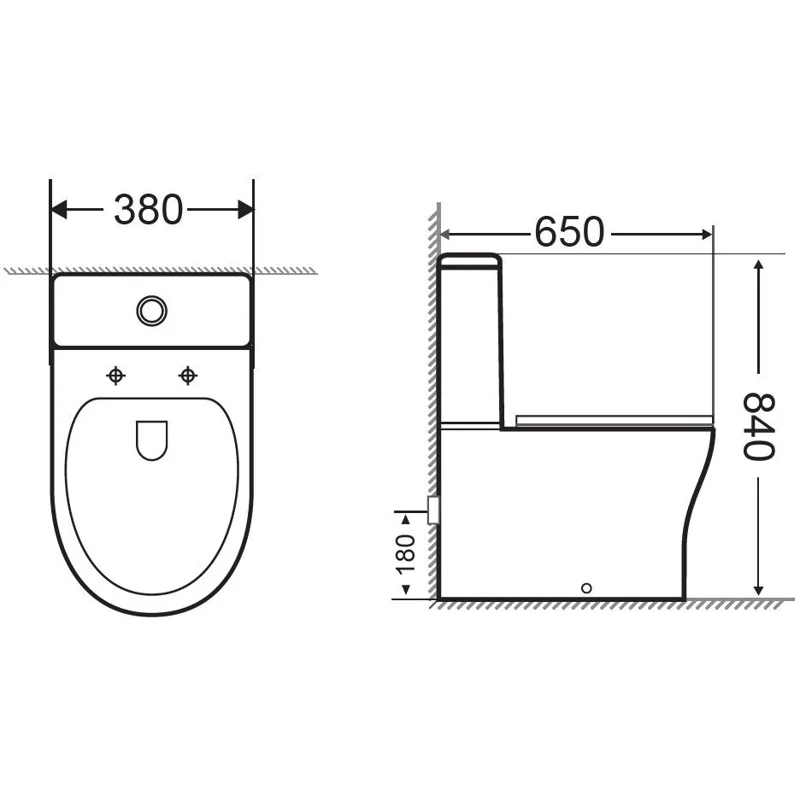 Сливной бачок Aquanet Roll-C-1 CL-12249B-1